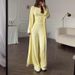 Summer & Autumn Women's 3-Piece Set – High Waist Loose Wide Leg Pants + Vest Top – Comfortable Office & Casual Outfit – Pastel Colors_ecoleips.com