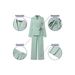 Women's Elegant Tie Waist Suit Set Solid Color Autumn/Winter New Cross Border E Commerce European And American Style_ecoleips.com