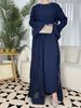 Elegant Lace Two-Piece Set for Women Modest Fashion Dress And Top Ensemble Casual Outings_ecoleips.com