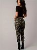 Camo Print Flap Pockets Cargo Pants Casual Straight Leg Pants For Spring Summer Women's Clothing_ecoleips.com