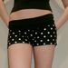 Low-Rise Bodycon Shorts With Bold Letter Print & Fold-Over Waistband, Stretchy Denim-Look Shorts For Street Style_ecoleips.com
