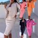Women’s Stylish Suspenders Skirt & Jacket Set – Trendy Two-Piece Outfit For Fall & Winter (Light Gray/Pinkish/Orange/Black/Rose Red, S-XXXL)_ecoleips.com