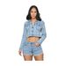 Women's Clothing New Women's Casual Ripped Denim Shorts Suit_ecoleips.com