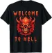 Women's T-Shirts Welcome To Hell Halloween Devil Satan Occult 666 T-Shirt_ecoleips.com