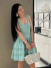 High-end New Short Dress Women's Summer French Style Exquisite Design Sense Niche Sleeveless Vest Stitching Dress Sweet PNW7_ecoleips.com