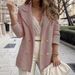 European And American Short Textured Casual Top, Long Sleeved Jacket, New Style For Women_ecoleips.com