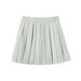 New Academic Style Short Pleated Skirt Women's Elastic Waist High Waist Korean Version A-word Short Skirt Large Size Loose Skirt_ecoleips.com