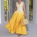 2025 New Fashion V-neck Sleeveless Gradient Personality Vacation Date Dress Women's Clothing_ecoleips.com