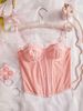 Women's Clothing A Vest Suspender Gathered Corset Sexy Slim Tube Top Lace Lace Outer Wear Corset Underwear_ecoleips.com