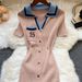 YuooMuoo Brand Fashion Summer Knitted Dress Women 2025 New Y2K Embroidery Long Bodycon Sweater Dress Streetwear Lady Vestidos_ecoleips.com