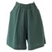 Suitable For All Seasons Women's Summer Cotton Plus Size Loose Mid-Length Linen Wide-Leg Shorts Casual Straight Thin Pants_ecoleips.com