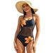 Voya 2026 European And American New Women's One-piece Printed Swimsuit, Foreign Trade Patchwork Swimsuit_ecoleips.com
