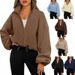 Women's Polar Fleece Sports Jacket Stand up Collar plus Velvet Zipper Hot Selling Cross Border Foreign Trade Clothing_ecoleips.com