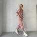 Women's Clothing Sexy Off Shoulder Bat Sleeves V Neck Fashionable Knitted Sweater Two Piece Fashion Suit_ecoleips.com