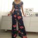 offshoulder jumpsuit – elegant ruffled highwaist wide leg romper for women, breathable stretch polyester (white/black, s3xl)_ecoleips.com