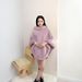 Verve 2025 Autumn Winter New Women's Plush Finale Print Pullover Warm_ecoleips.com