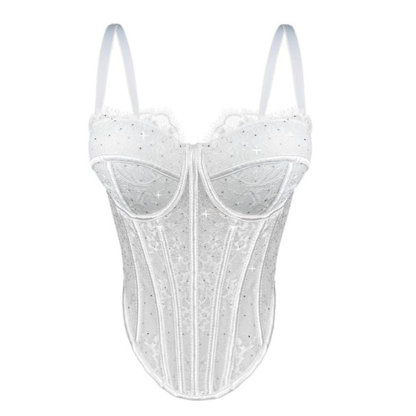 Women's Clothing New Sexy Lace Camisole For Women To Wear As Outerwear Shaping Bra Gathered Underwear Fishbone Tube Top_ecoleips.com