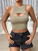 New European And American Summer Fashion Women's Clothing For Independent Sites, Sexy Bust-enhancing Tank Top,_ecoleips.com