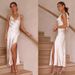 Sleeveless sexy slim long skirt for women with slit backless dress_ecoleips.com