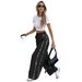 Women's Loose Fit Corduroy Wide Leg Pants With Front & Back Pockets - Casual High Waist Solid Color Trousers For Everyday Wear_ecoleips.com