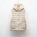 New Down Vest 90 Down Autumn And Winter New Light And Thin Hooded Vest Women's Simple Down Liner_ecoleips.com