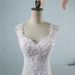 White Dress, Spring Sleeveless French-style Puffy Tulle Bridal Gown For Wedding And Engagement Parties, Backless With_ecoleips.com