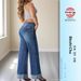 2025 Winter Cross-Border Bestseller Women's High-Waisted Stretch Straight-Leg Jeans With Loose Cuffs_ecoleips.com