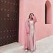 Women's Clothing Muslim Robe Abaya Dubai Wear Bright Silk Dress Ins Trend_ecoleips.com