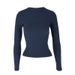WG011 European American Cross-border Round-neck Early Spring New Fashion Long-sleeve Ribbed Knit Pullover Top, Casual_ecoleips.com