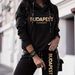 Women's Fashion Gold Letter Print Hoodie And Trousers 2-Piece Set Spring/Autumn Comfortable Streetwear Ensemble 0051_ecoleips.com