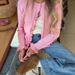 Women's Solid Color Knitted Cardigan Loose Temperament Long Sleeve Sweater Casual Fashion Pullover_ecoleips.com
