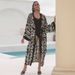 Sexy Beach Cover Up – 100% Cotton Rayon Printed Kimono Wrap Dress, Lightweight Sun Protection Swimwear Cover Up For Women, Vacation Resort Wear_ecoleips.com
