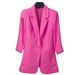 Women's Clothing Women's Linen Blazer Thin Style Summer Sun Protection Casual British White Black Outerwear_ecoleips.com