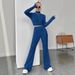 Women’s Knit Hoodie & Lounge Pants Set – Long-Sleeve Pullover With Elastic Waist (S-3XL, 5 Colors, Elegant Casual Outfit For Spring/Fall)_ecoleips.com