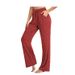 Women's High-Waisted Wide-Leg Lounge Pants – Ultra-Soft Polyester, Breathable & Stretchy, Perfect For Yoga, Travel & Everyday Comfort (12 Colors)_ecoleips.com