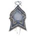Women's Clothing Raw Edge Five Pointed Star Patch Halter Neck Vest Slimming And Age Reducing_ecoleips.com