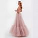 2025 New Women's Off-Shoulder Mesh Sleeve Wedding Sheer Long Dress_ecoleips.com
