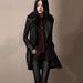 Women's Clothing Thick Fur Collar Mid Length Leather Coat Motorcycle Leather Jacket Coat _ecoleips.com