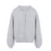 Oversized Mohair Cardigan - Soft Blue & Cream Knit Sweater, Japanese-Inspired Loose Fit, Lightweight Layering Piece_ecoleips.com