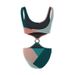 Women's Clothing Color Block One Piece Bikini Set Mesh Skirt Sexy Vacation Swimsuit_ecoleips.com