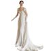 Women's Clothing Light White Style Wedding Dress Slimming Retro Simple Bridal Gown For Travel Photography Departure And Reception_ecoleips.com