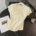 Women's Clothing Lazy Style Fashion Suit Skirt Women's Summer New Lace Splicing Bow Sweater Denim Skirt Two Piece Suit_ecoleips.com