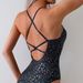 Women's Clothing High End Gold Stamping Conservative Professional Racing Sling Backless Sexy One Piece Swimsuit_ecoleips.com