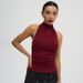 Women's Elegant Solid Color Halter Neck Backless Tank Top Sleeveless Slim Fit European American Style Summer New 2026_ecoleips.com