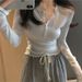 Slim Fitting Long Sleeved Top for Women Trendy 2021 Style Perfect for Layering And Creating a Flattering Look_ecoleips.com