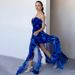 Women's Ruffled One-Piece Swimsuit - Floral Print Beach Bathing Suit For Vacation & Pool Party_ecoleips.com