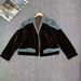 Women's Retro Velvet Patchwork Color Block Jacket Beaded Embroidery Trendy Brand Denim Outerwear Spring Autumn New_ecoleips.com