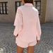 DiYun European American Casual Style Versatile Long-sleeve Shirt And Shorts Two-piece Women's Set 2026 Summer_ecoleips.com