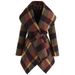 Women's Clothing New Autumn And Winter Large Size Women's Clothing Slim Plaid Woolen Coat Loose Warm Long Sleeved Street Coat_ecoleips.com