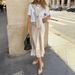 Women's Elegant Lace Panel Satin Midi Skirt – Casual Office Flowy Spring Skirt 2026_ecoleips.com